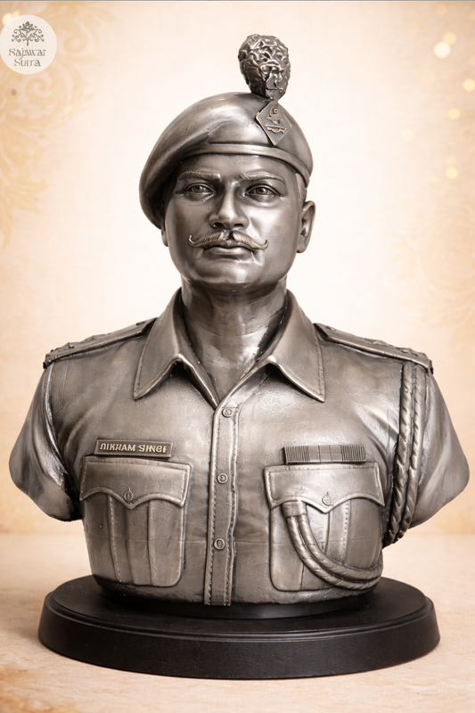 Golden Half Body Statue