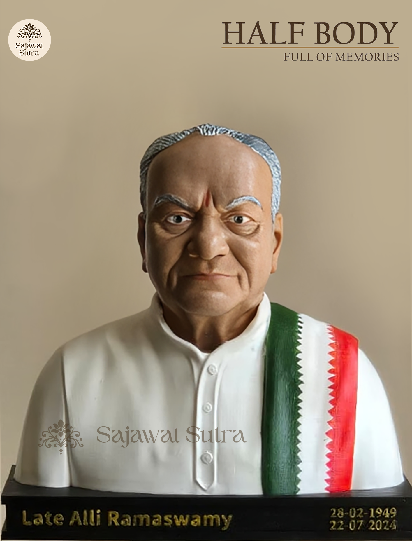 Single Half Body Name Base Miniature