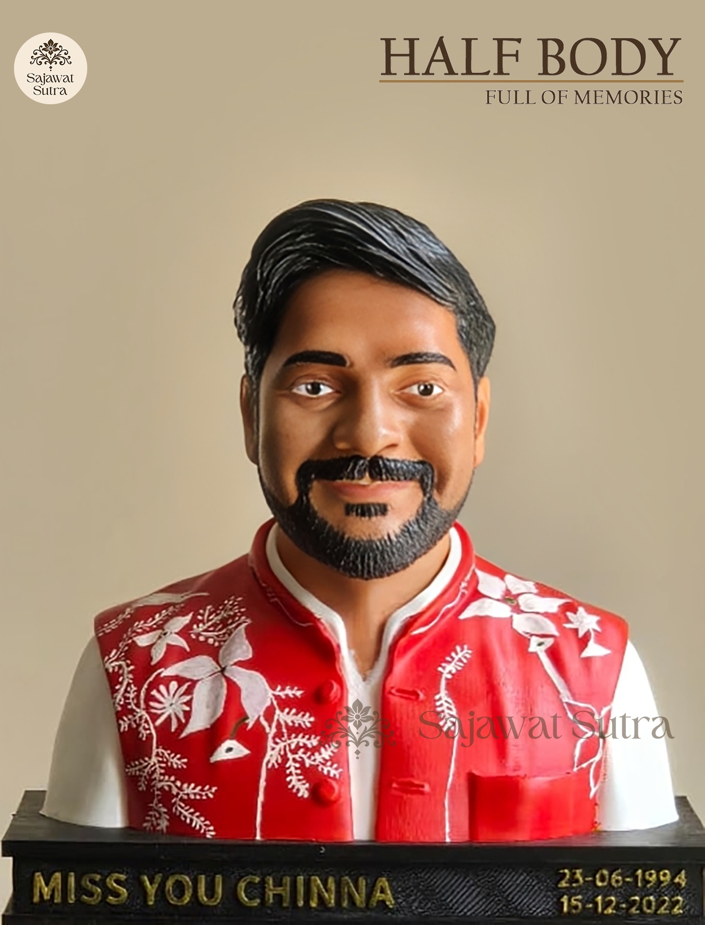 Single Half Body Name Base Miniature