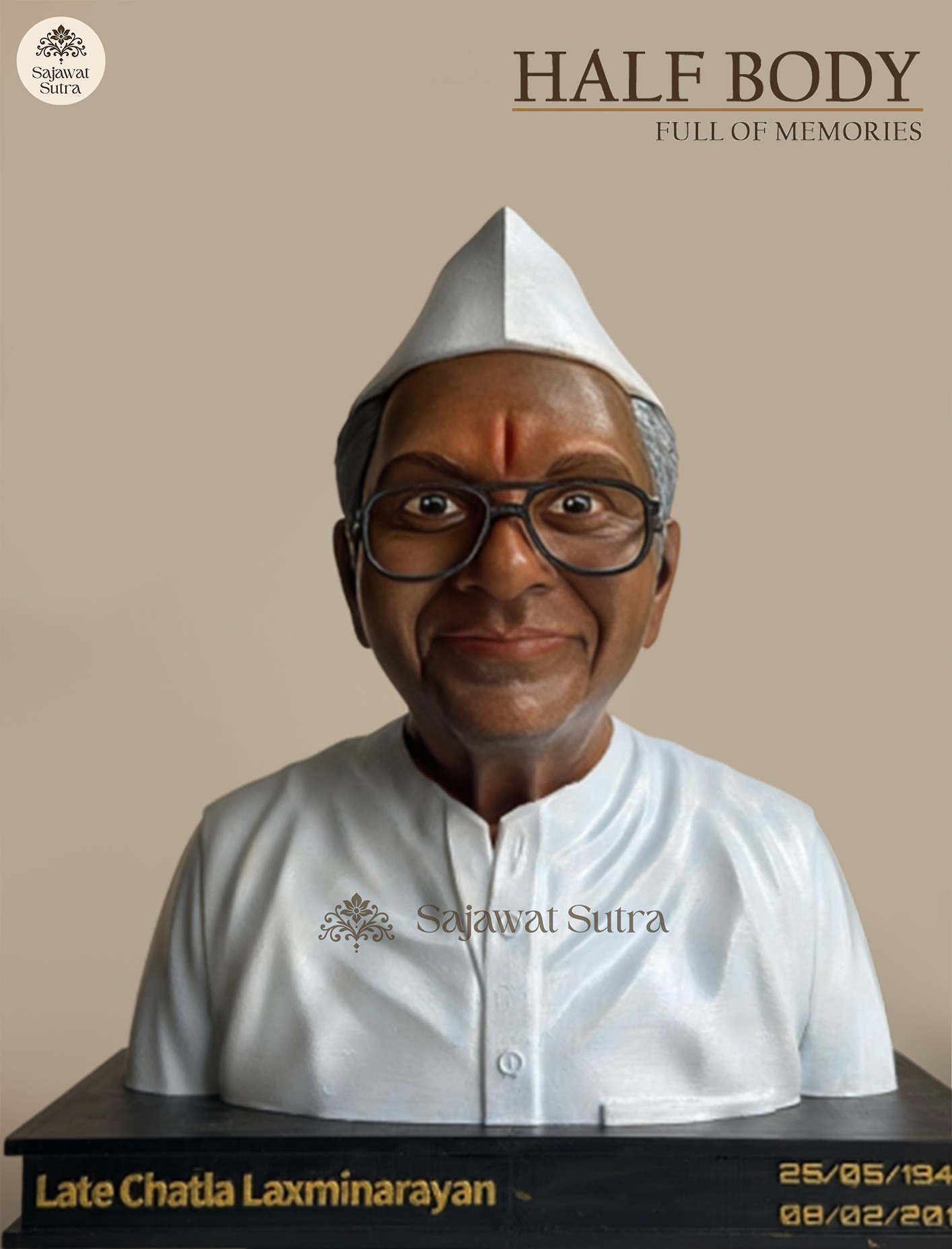 Single Half Body Name Base Miniature