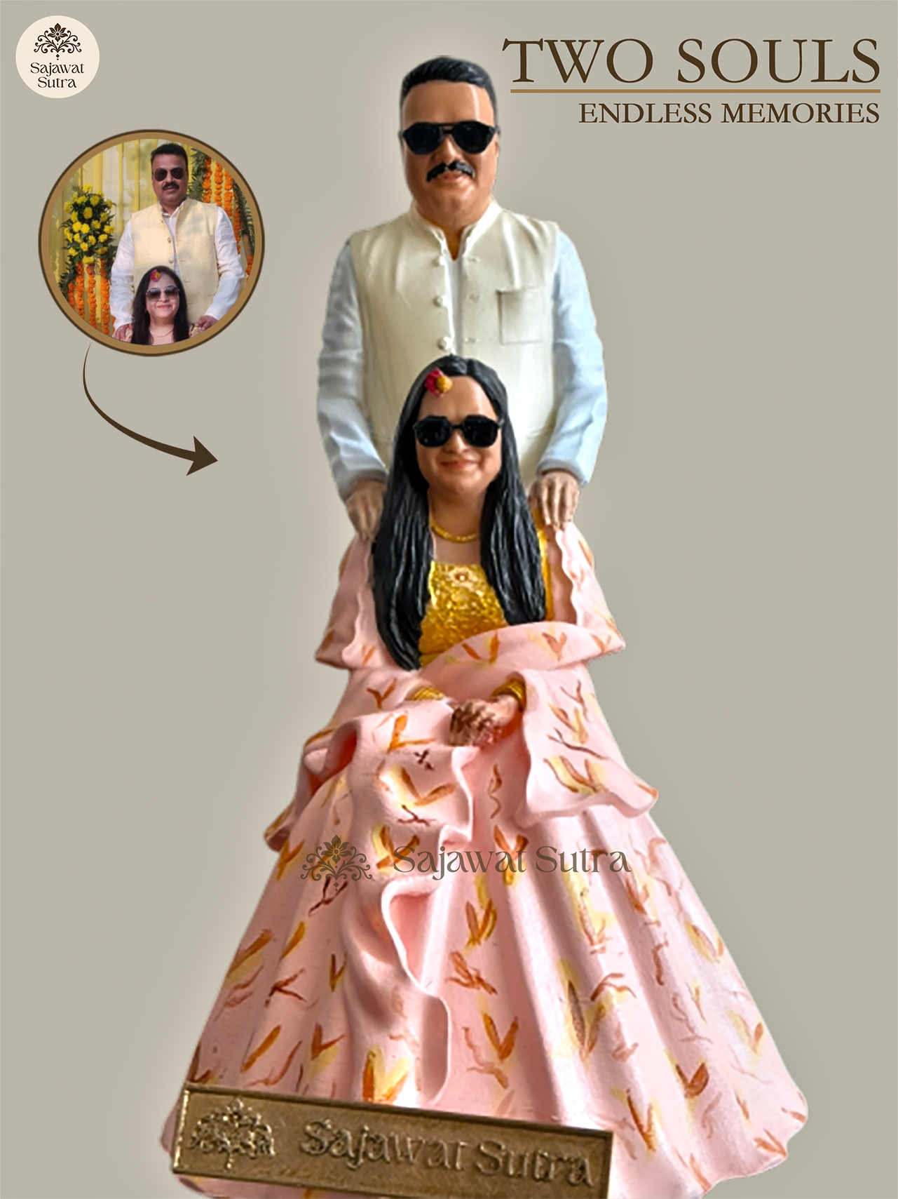 Couple 3D Full Body Miniature