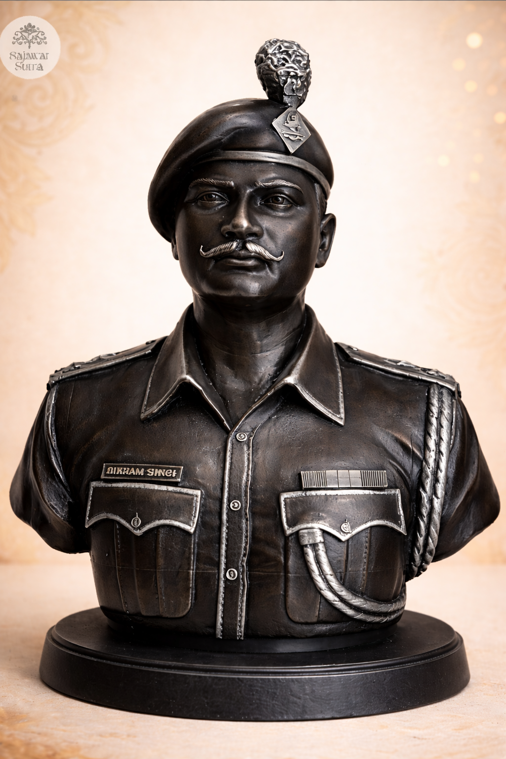 Golden Half Body Statue