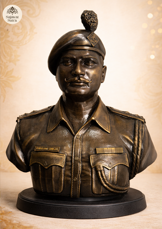 Golden Half Body Statue